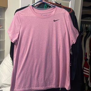 Women’s Nike pink dri-fit t shirt